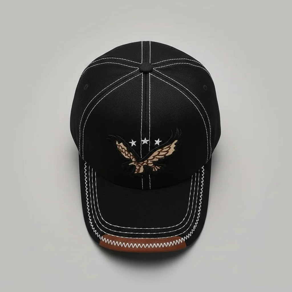 casquette vintage aigle brodé quotidien - Vue 3 - casquette vintage