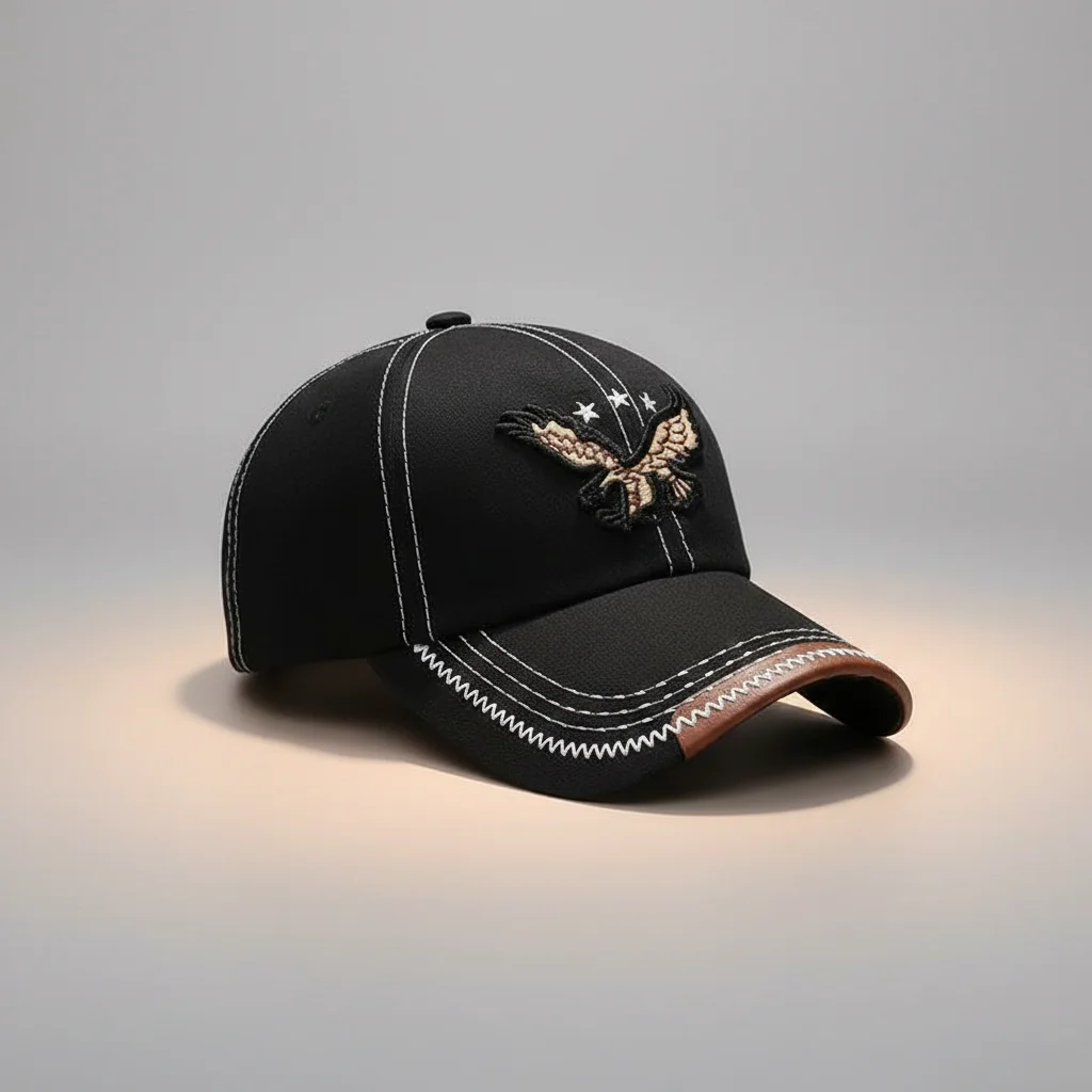 casquette vintage aigle brodé quotidien - Vue 5 - casquette vintage