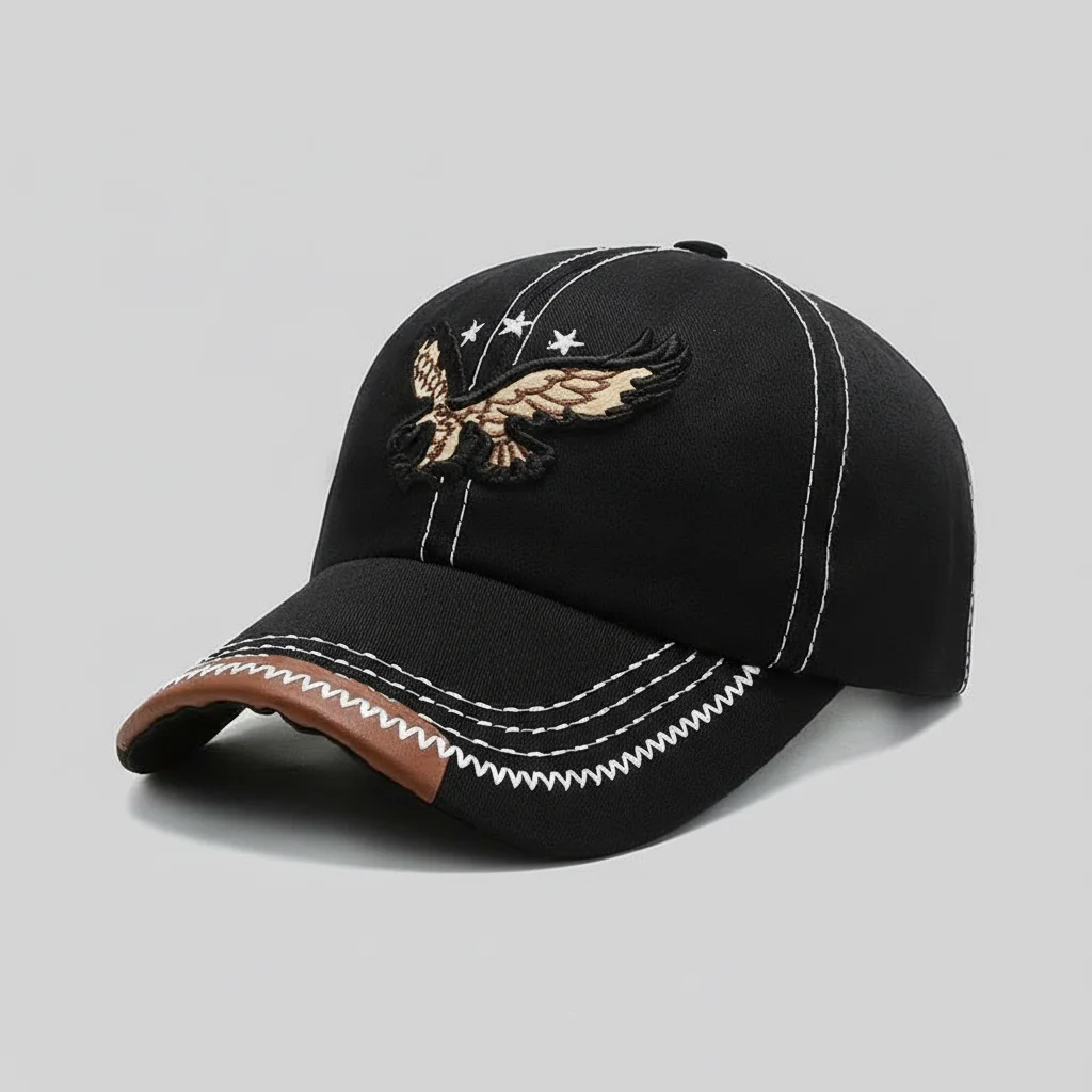 casquette vintage aigle brodé quotidien - Vue 6 - casquette vintage
