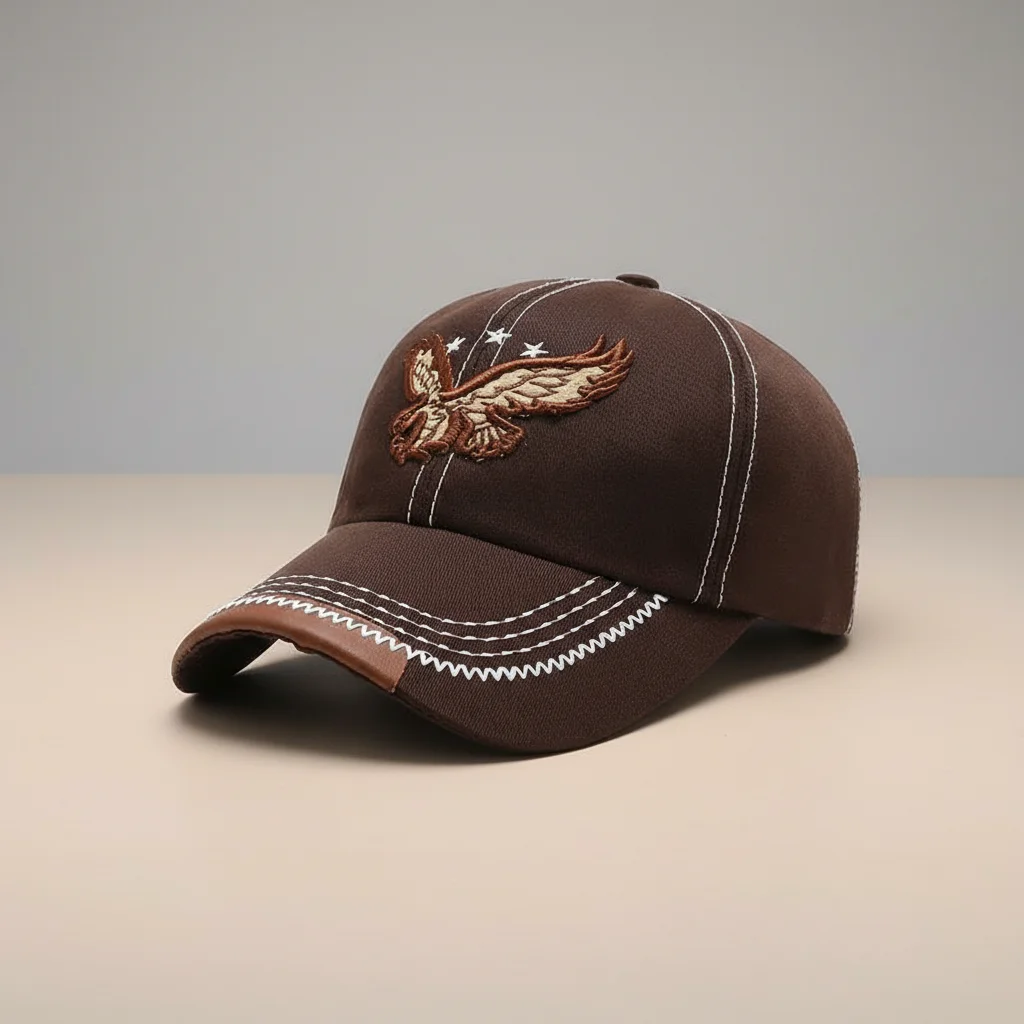 casquette vintage aigle brodé quotidien - Vue 7 - casquette vintage