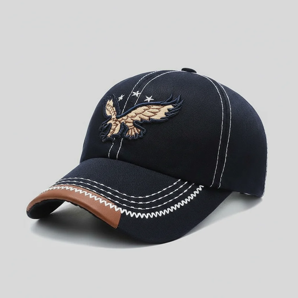 casquette vintage aigle brodé quotidien - Vue 8 - casquette vintage