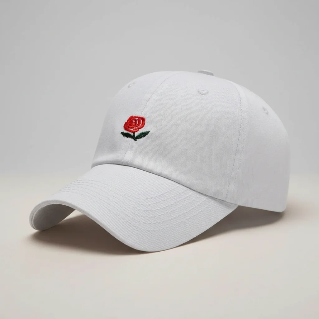 casquette vintage brodée motif floral - Vue 1 - casquette vintage
