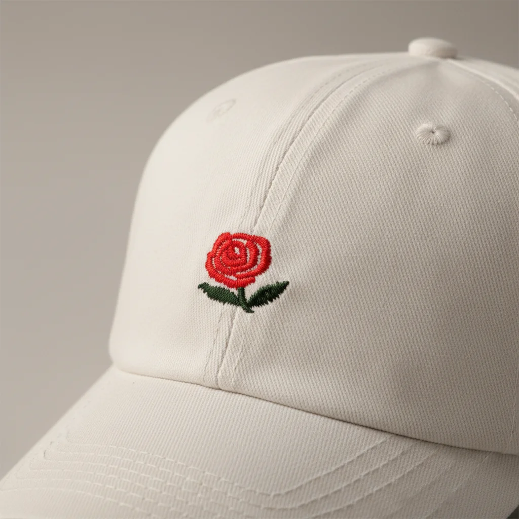 casquette vintage brodée motif floral - Vue 4 - casquette vintage