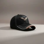 casquette vintage brodée style baseball aventure - Vue 1 - casquette vintage
