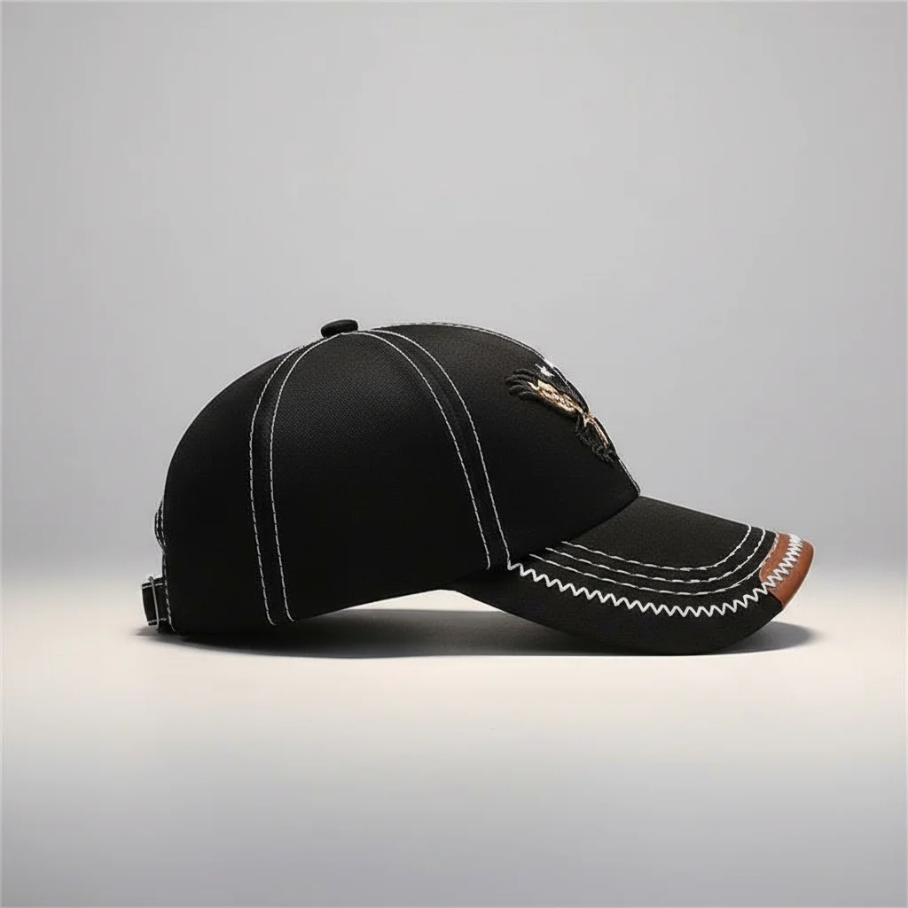 casquette vintage brodée style baseball aventure - Vue 2 - casquette vintage