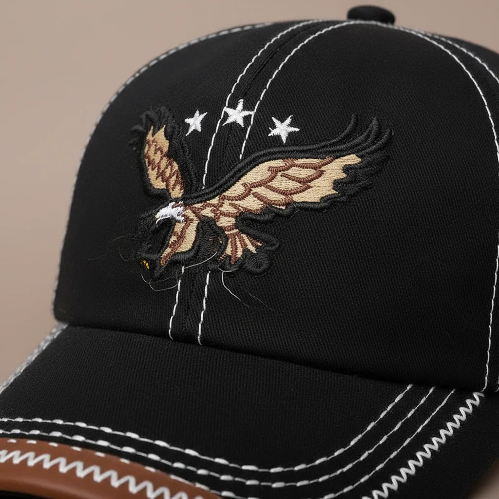 casquette vintage brodée style baseball aventure - Vue 4 - casquette vintage