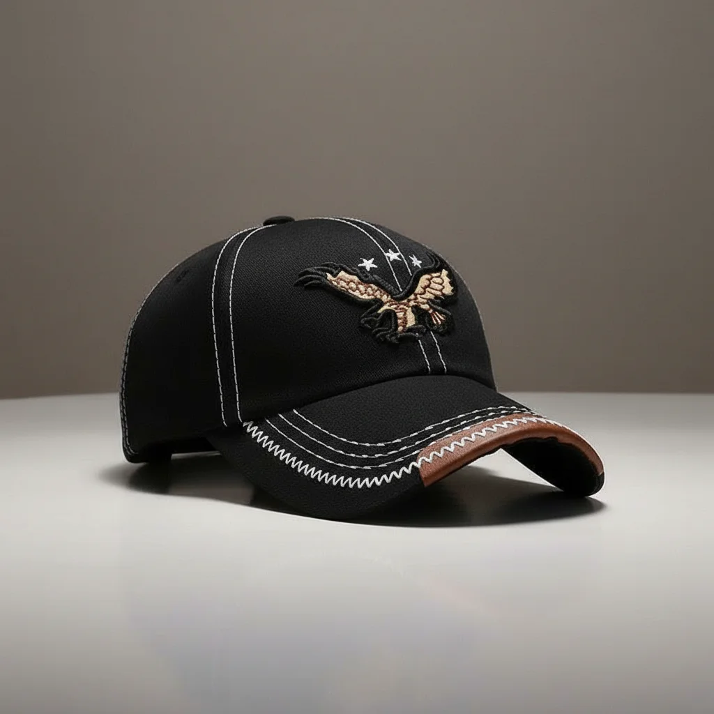 casquette vintage brodée style baseball aventure - Vue 5 - casquette vintage