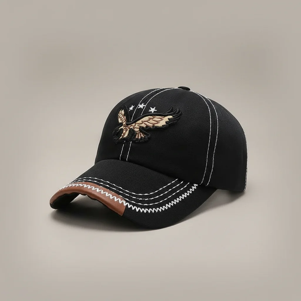 casquette vintage brodée style baseball aventure - Vue 6 - casquette vintage