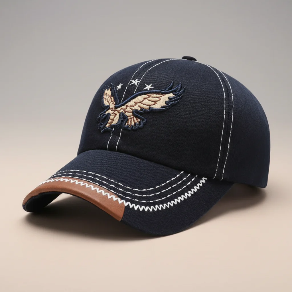 casquette vintage brodée style baseball aventure - Vue 7 - casquette vintage