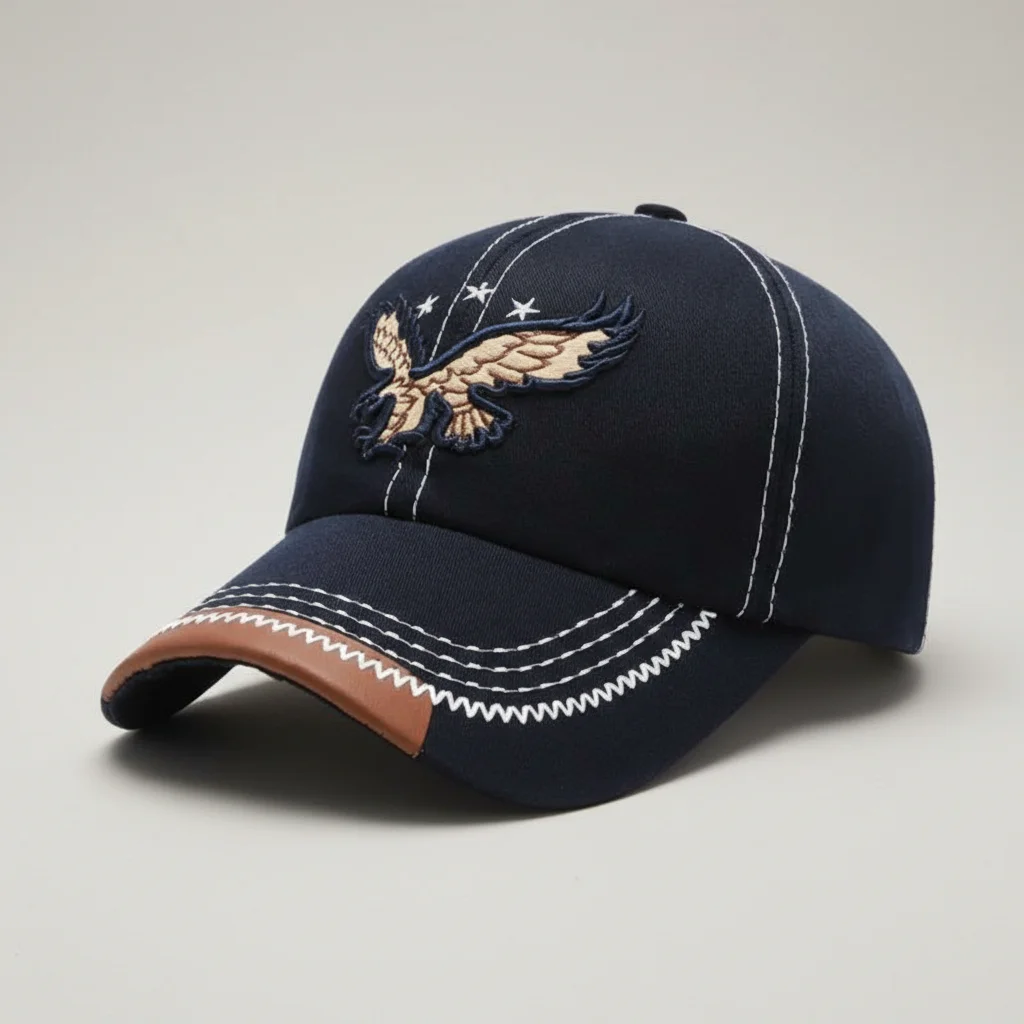 casquette vintage brodée style baseball aventure - Vue 9 - casquette vintage