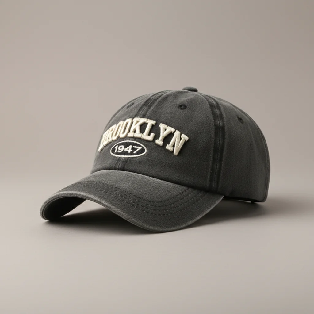 Casquette vintage brodée style baseball unisexe - Vue 8 - casquette vintage