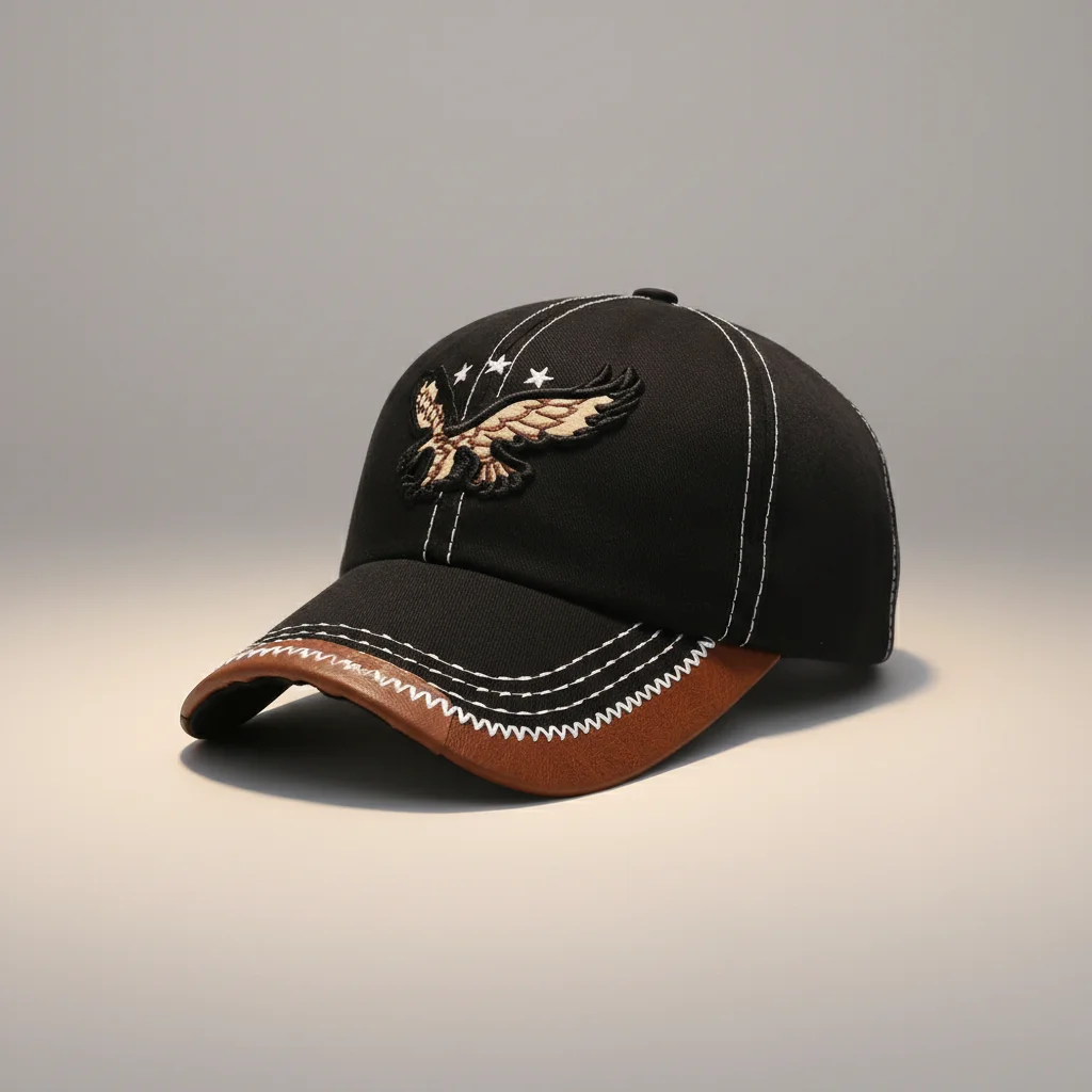 Casquette vintage coton brodé aigle voyage - Vue 12 - casquette vintage