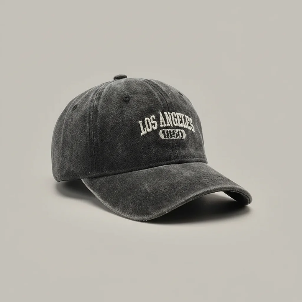 casquette vintage coton brodé ajustable - Vue 1 - casquette vintage