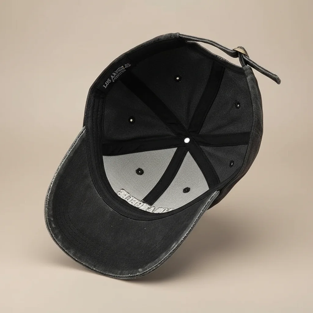 casquette vintage coton brodé ajustable - Vue 3 - casquette vintage