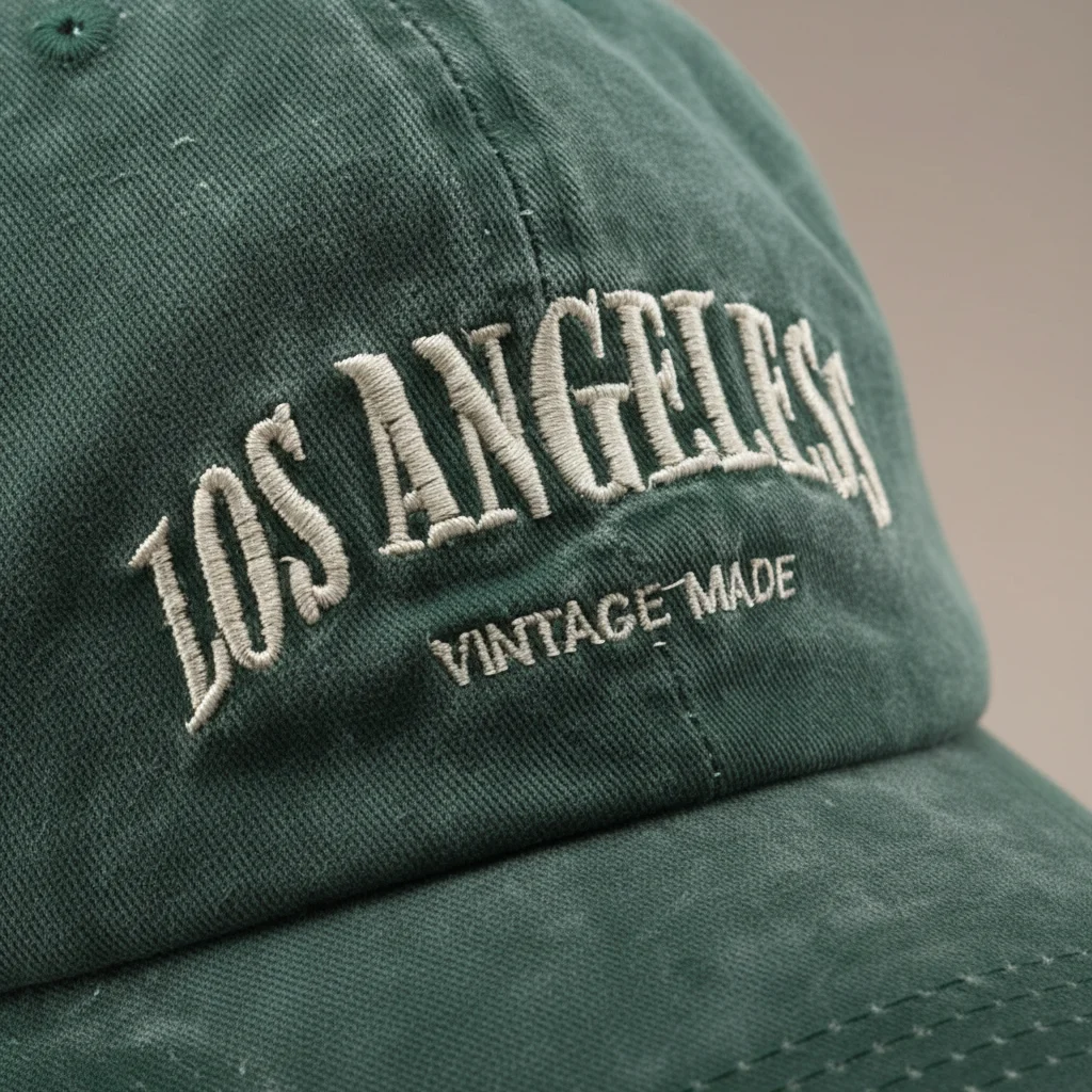 casquette vintage coton brodé ajustable unisexe - Vue 4 - casquette vintage