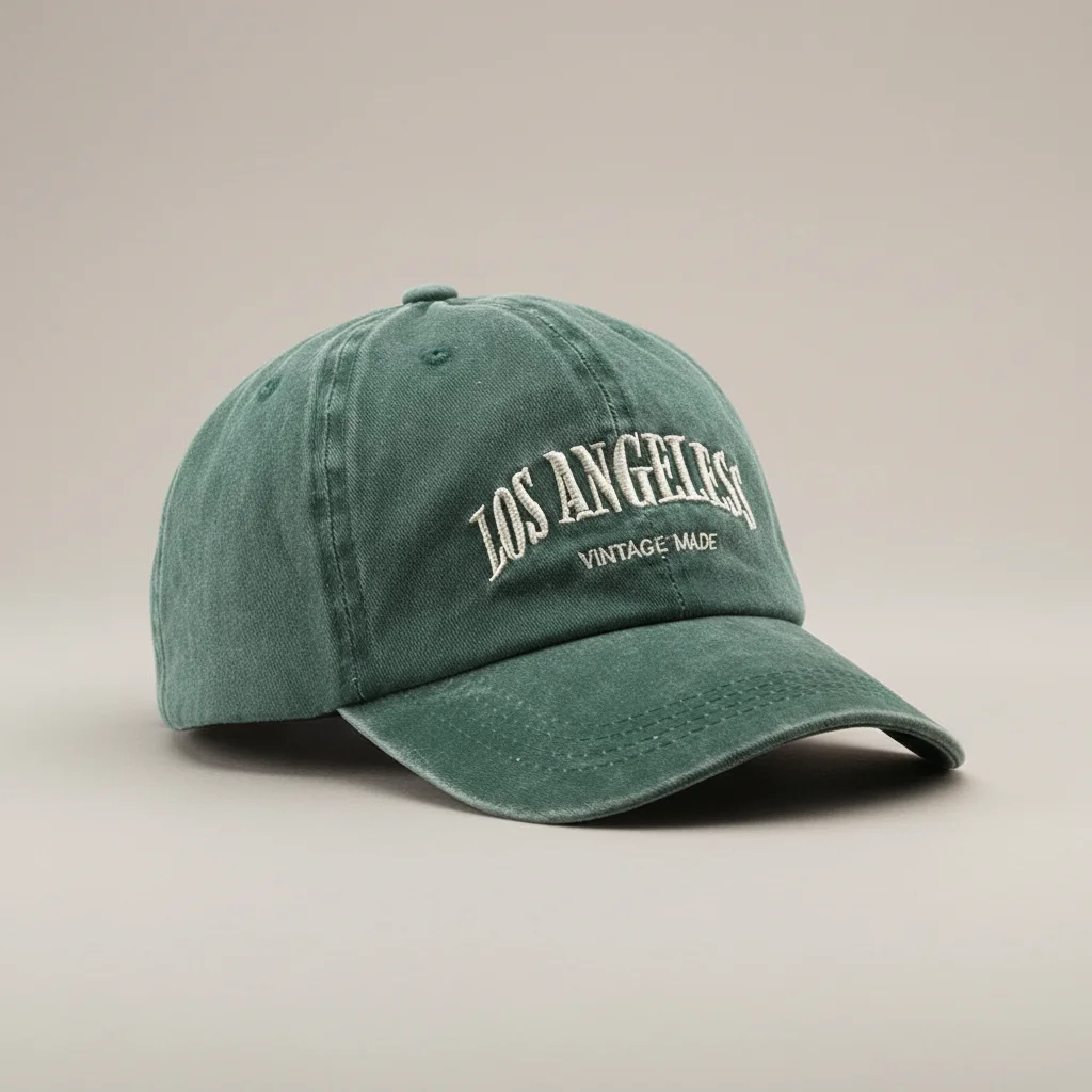 casquette vintage coton brodé ajustable unisexe - Vue 5 - casquette vintage