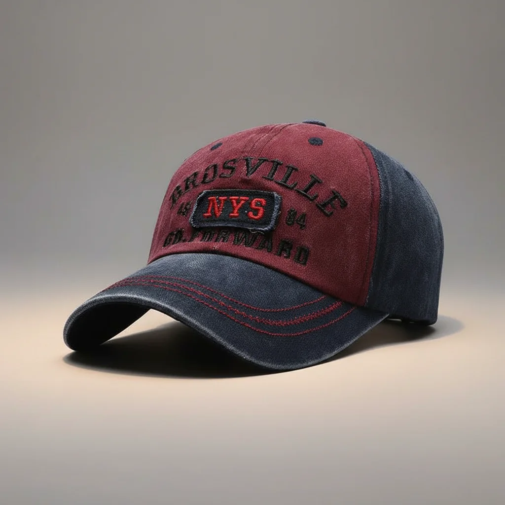 Casquette vintage coton brodé ajustable unisexe - Vue 8 - casquette vintage