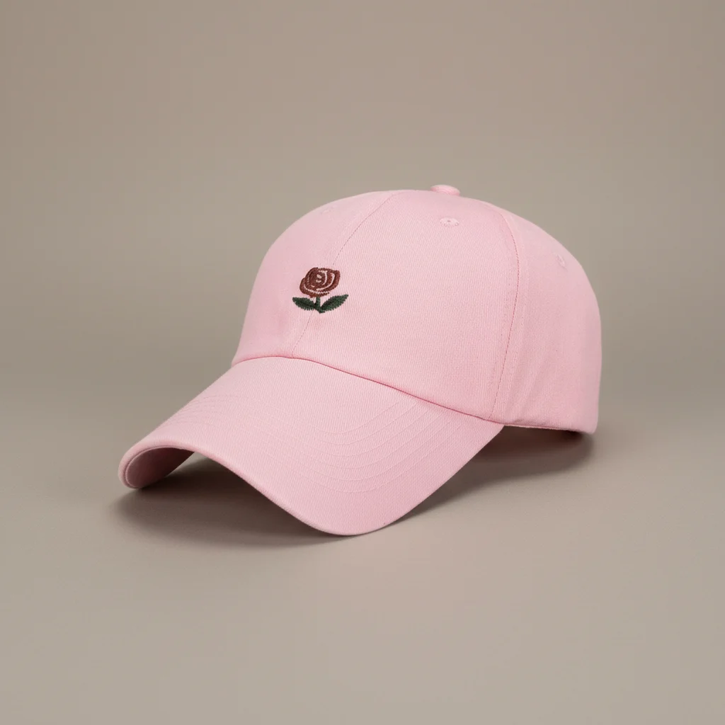 Casquette vintage coton brodé fleur délicate - Vue 10 - casquette vintage