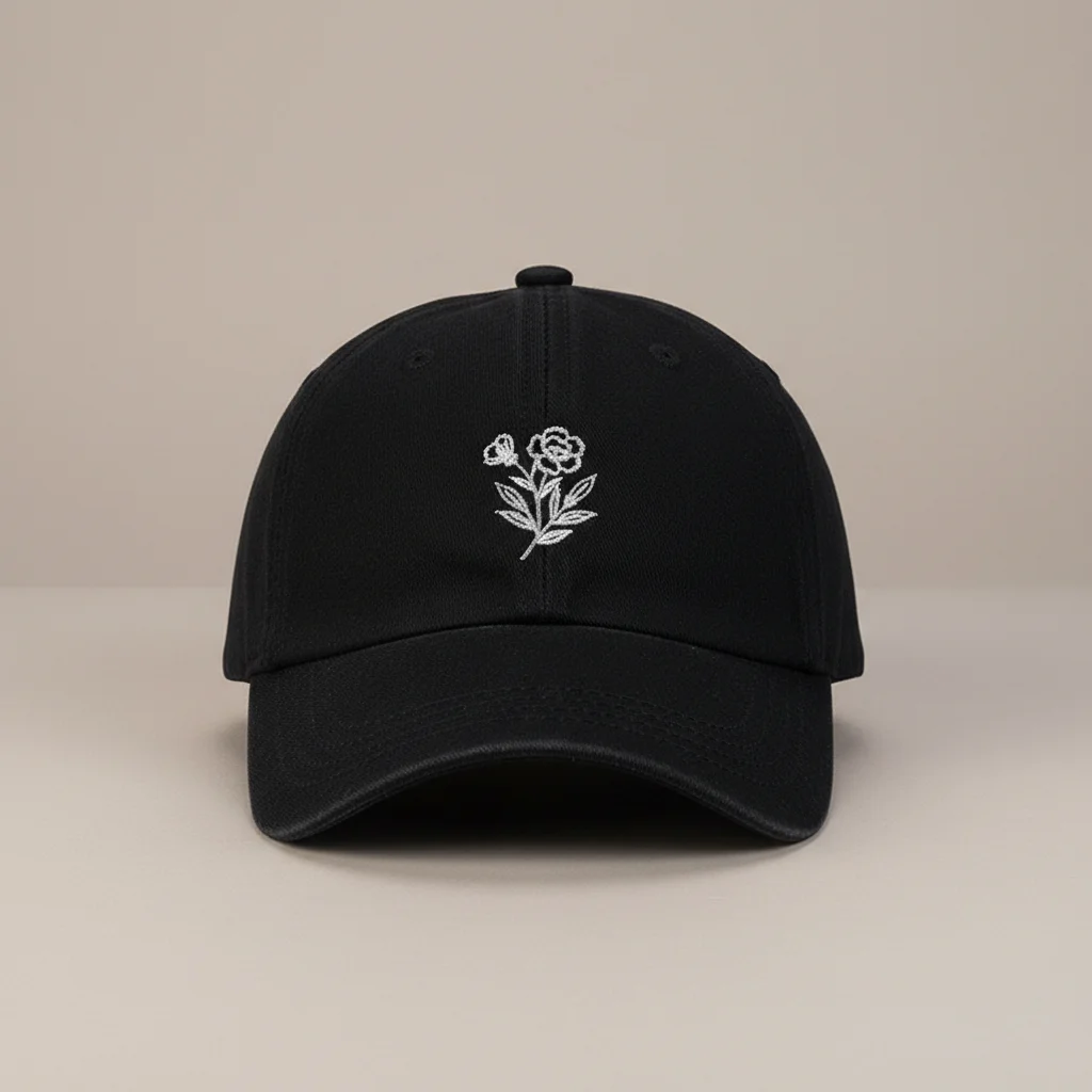 Casquette vintage coton brodé fleur délicate - Vue 11 - casquette vintage
