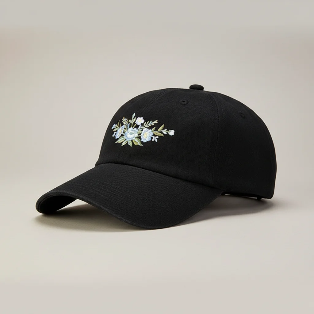 Casquette vintage coton brodé fleur délicate - Vue 12 - casquette vintage