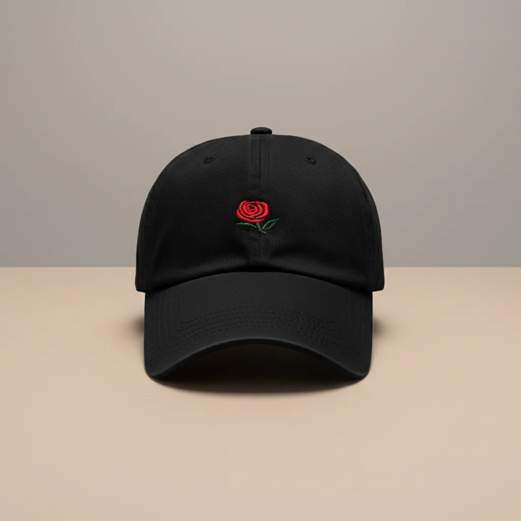 Casquette vintage coton brodé fleur délicate - Vue 13 - casquette vintage
