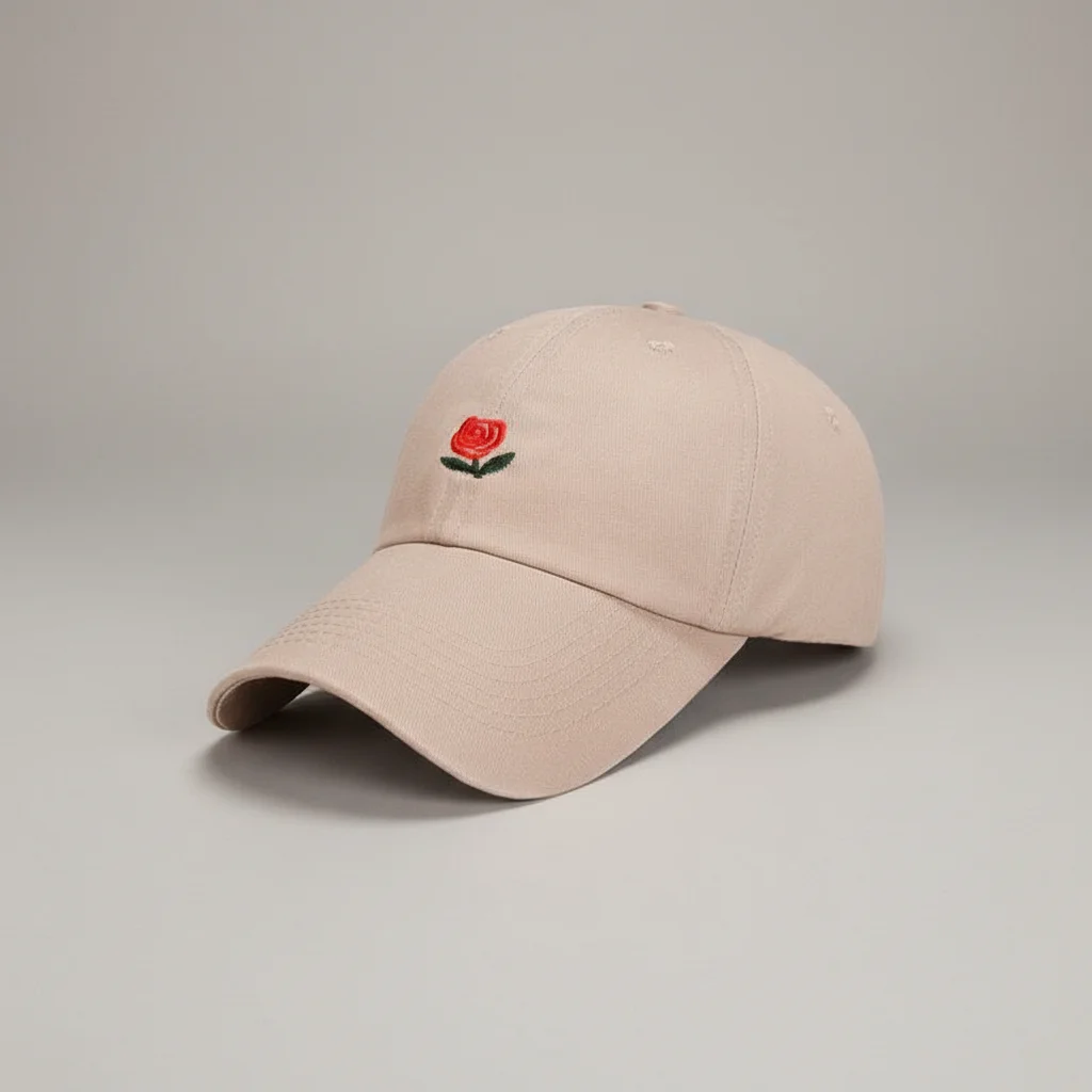 Casquette vintage coton brodé fleur délicate - Vue 14 - casquette vintage