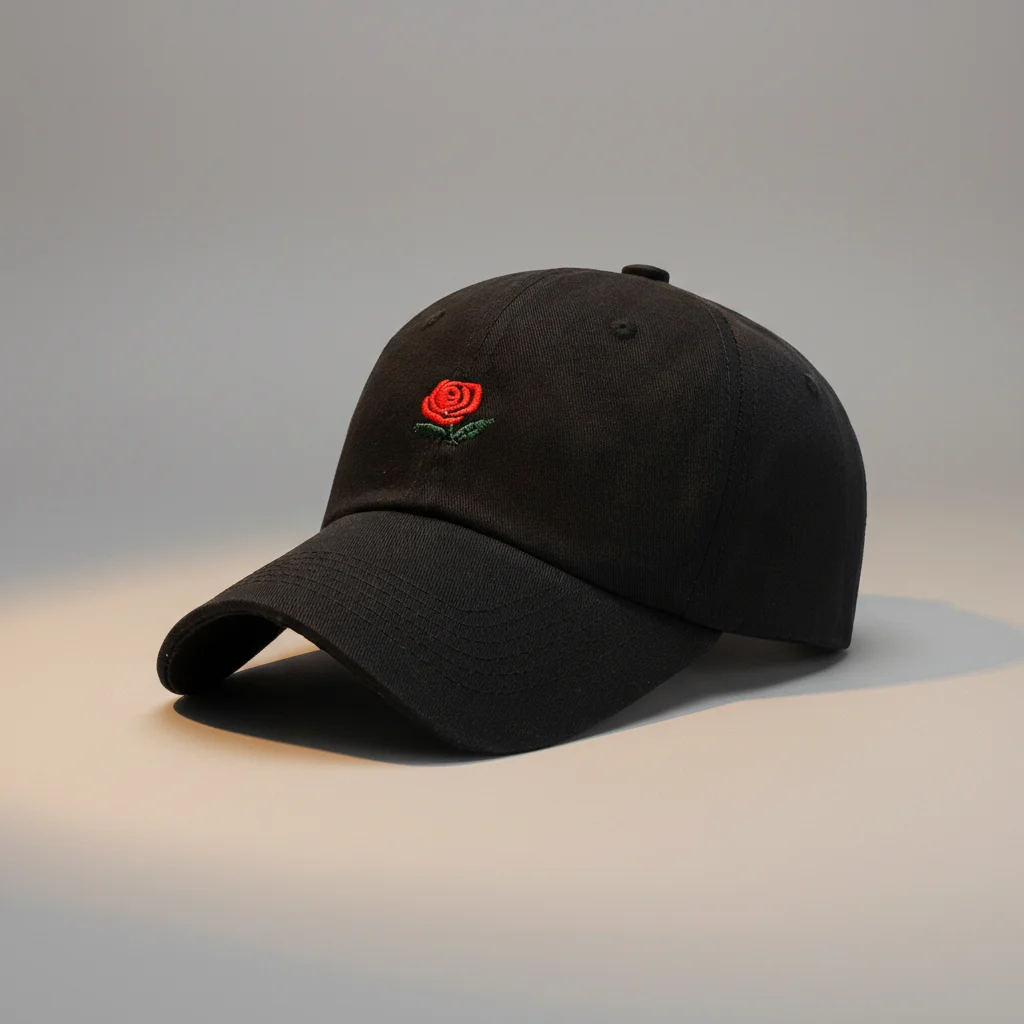 Casquette vintage coton brodé fleur délicate - Vue 7 - casquette vintage