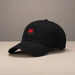 casquette vintage coton brodé fleur discrète - Vue 1 - casquette vintage