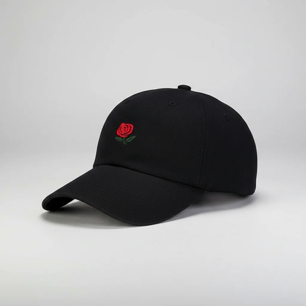 casquette vintage coton brodé fleur discrète - Vue 5 - casquette vintage