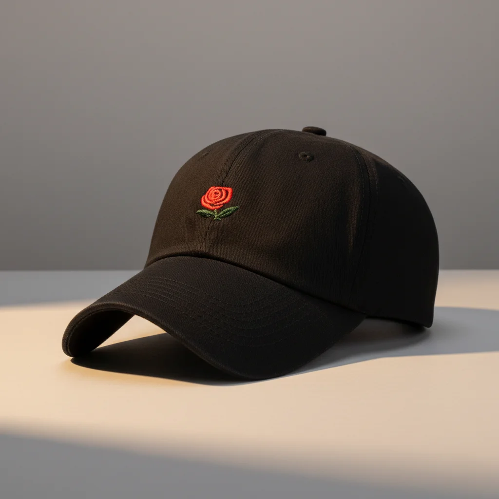 casquette vintage coton brodé fleur discrète - Vue 6 - casquette vintage