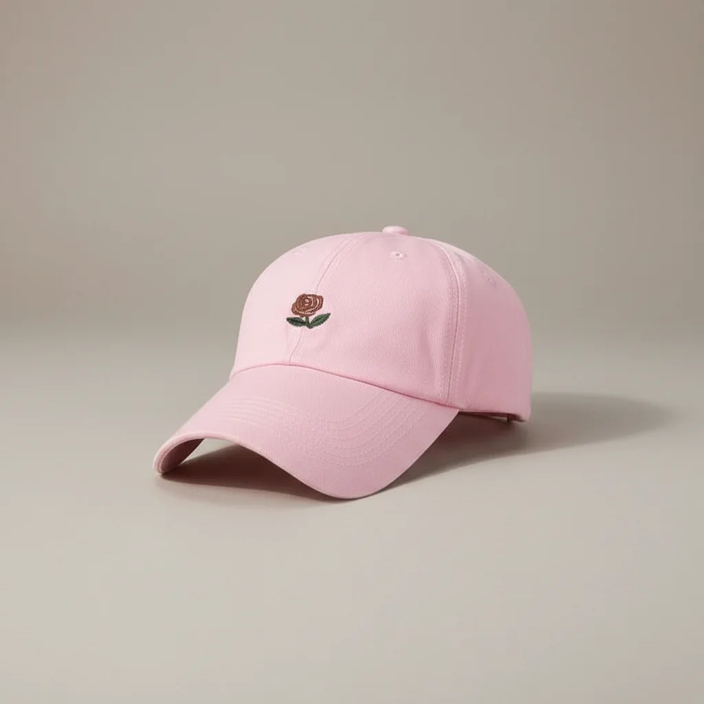 casquette vintage coton brodé fleur discrète - Vue 7 - casquette vintage