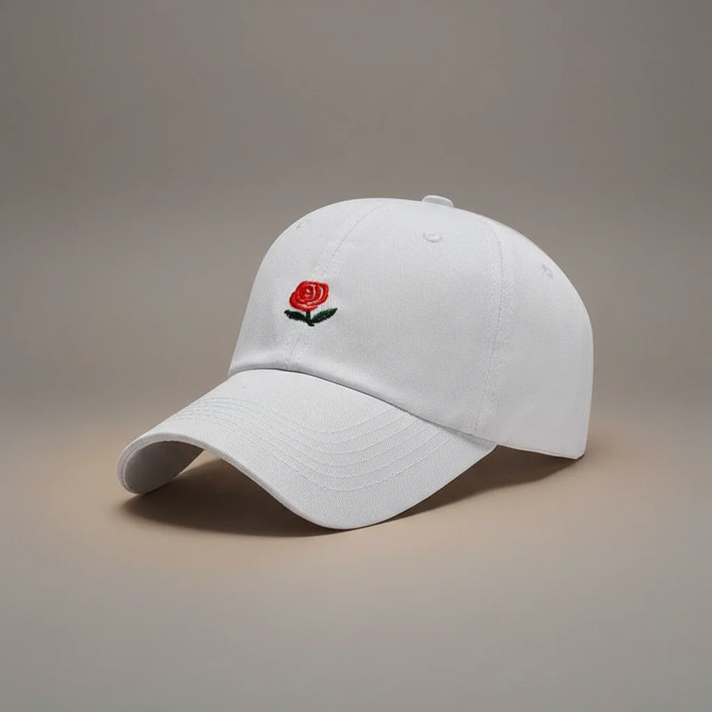 casquette vintage coton brodé fleur discrète - Vue 9 - casquette vintage