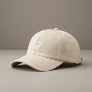 casquette vintage coton brodé initiale - Vue 2 - casquette vintage