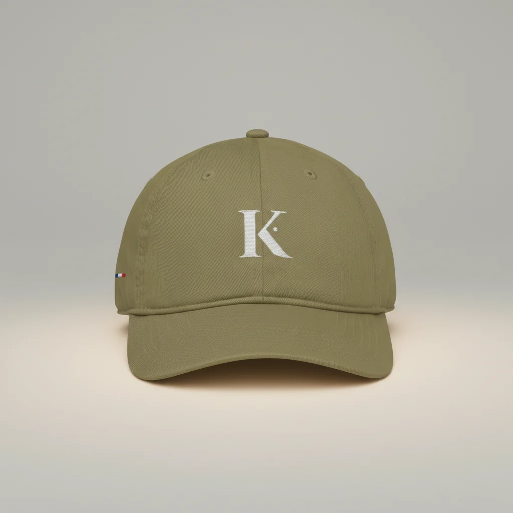 casquette vintage coton brodé initiale élégante - Vue 1 - casquette vintage