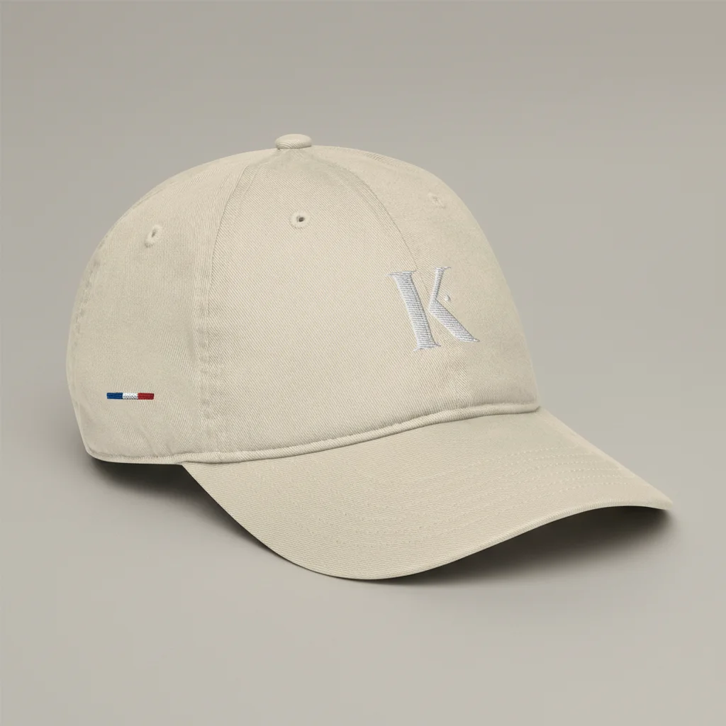 casquette vintage coton brodé initiale élégante - Vue 12 - casquette vintage