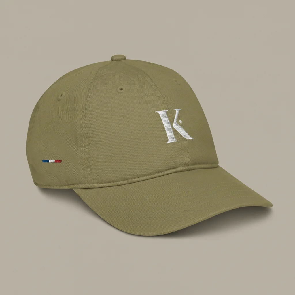 casquette vintage coton brodé initiale élégante - Vue 5 - casquette vintage