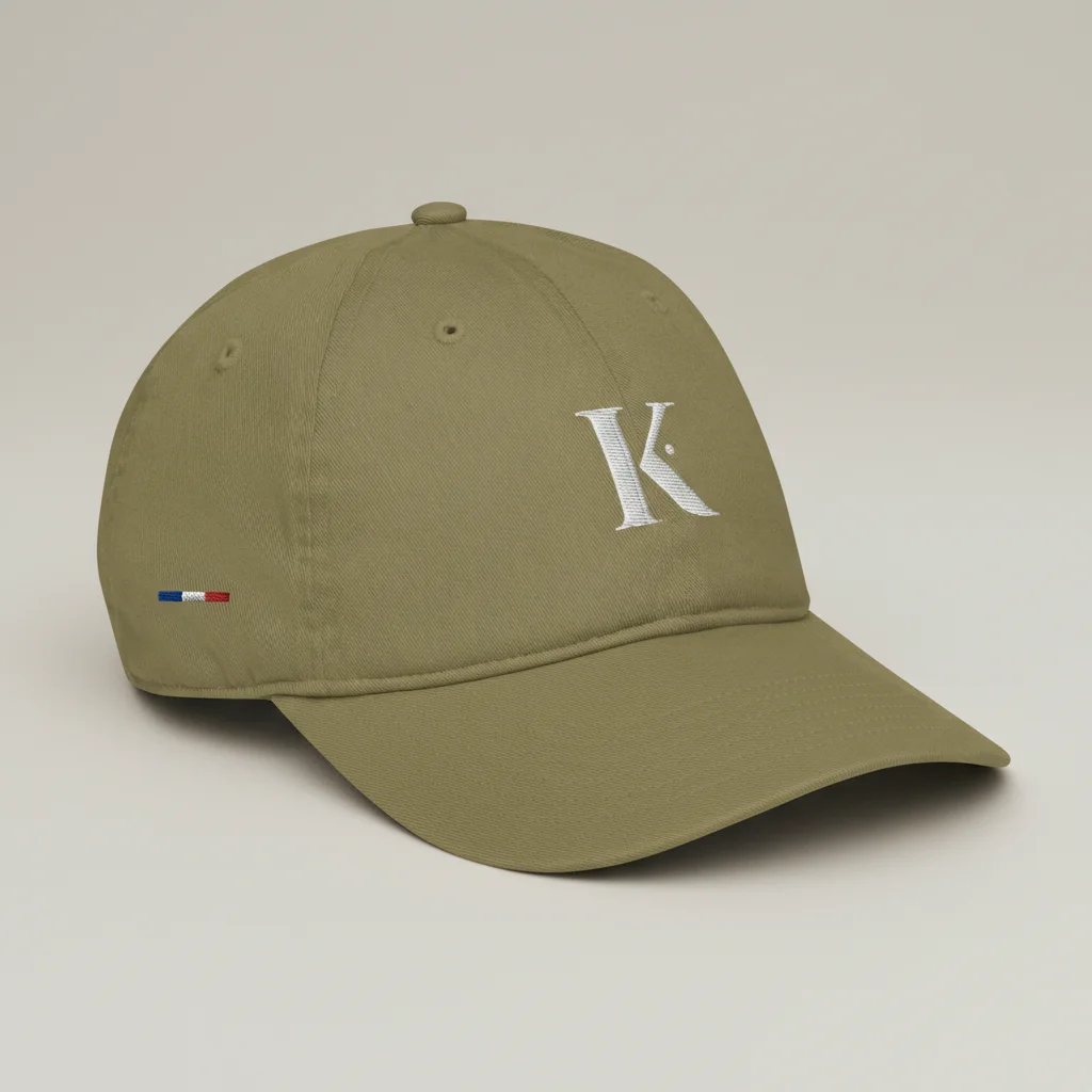 casquette vintage coton brodé initiale élégante - Vue 6 - casquette vintage