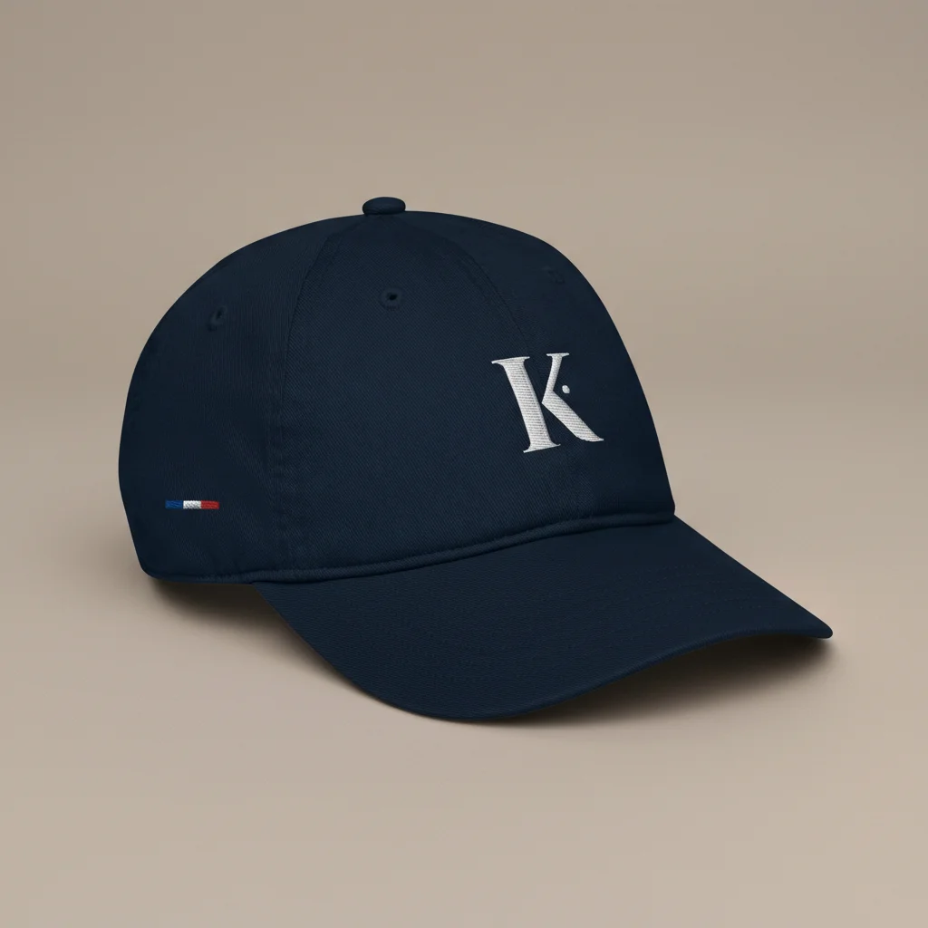 casquette vintage coton brodé initiale élégante - Vue 7 - casquette vintage