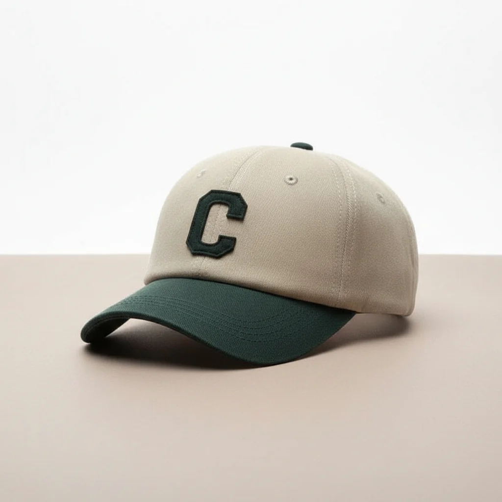casquette vintage coton brodé initiale moderne - Vue 1 - casquette vintage