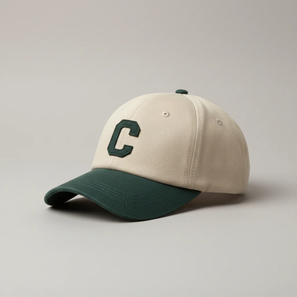 casquette vintage coton brodé initiale moderne - Vue 2 - casquette vintage