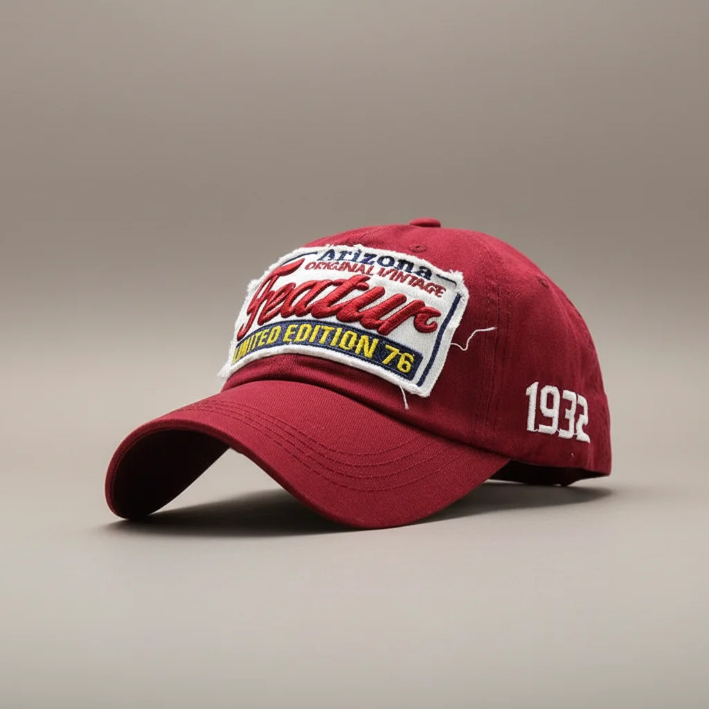 casquette vintage coton brodé look américain - Vue 10 - casquette vintage