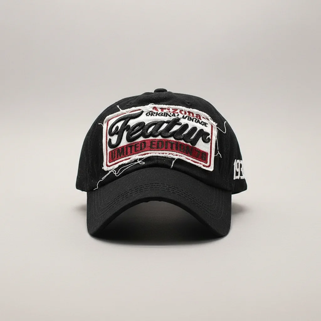 casquette vintage coton brodé look américain - Vue 2 - casquette vintage