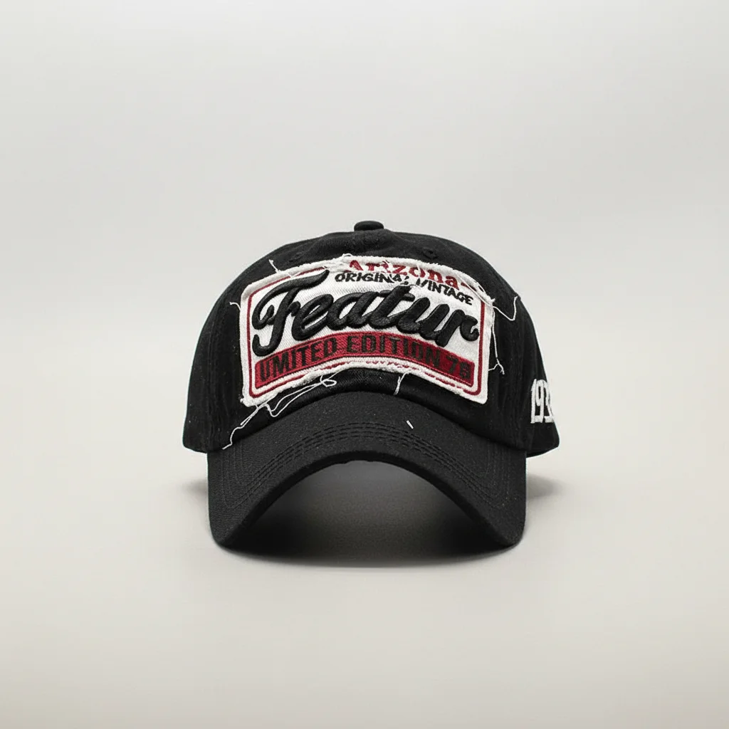 casquette vintage coton brodé look américain - Vue 5 - casquette vintage