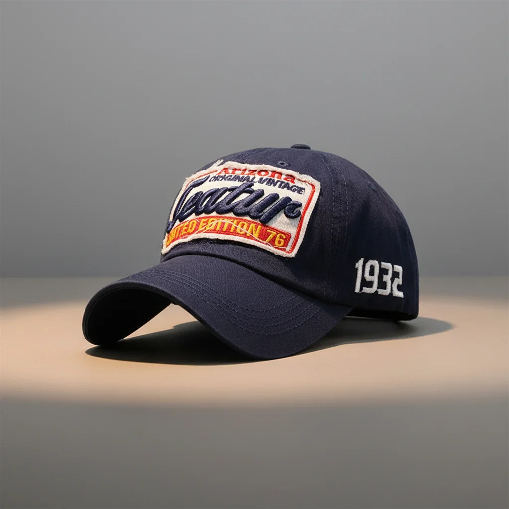 casquette vintage coton brodé look américain - Vue 6 - casquette vintage