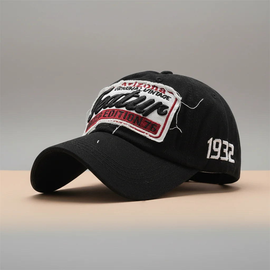 casquette vintage coton brodé look américain - Vue 8 - casquette vintage