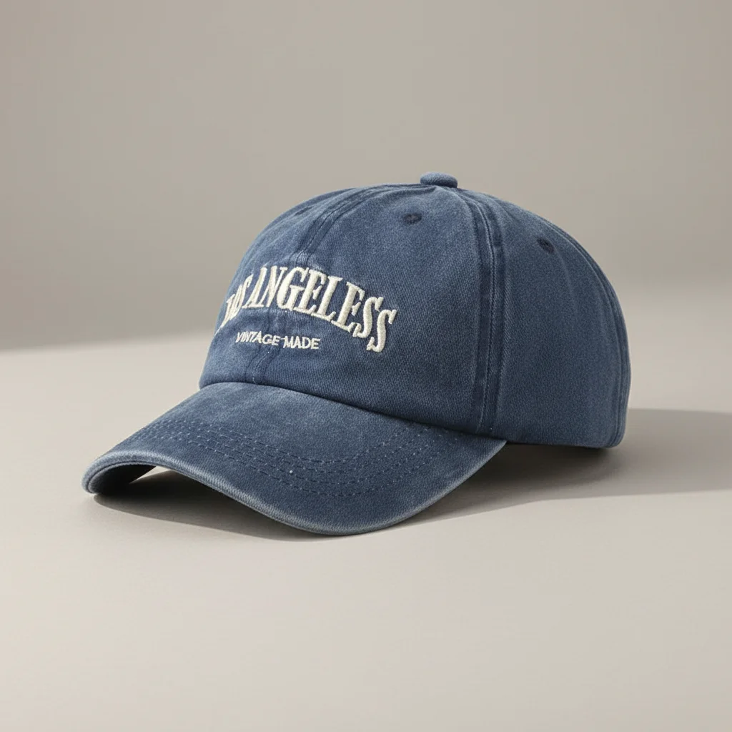 casquette vintage coton brodé los angeles - Vue 2 - casquette vintage