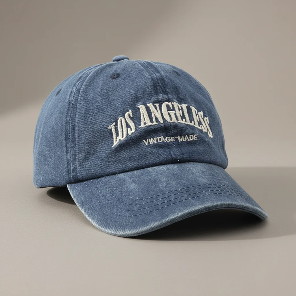 casquette vintage coton brodé los angeles - Vue 3 - casquette vintage