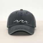 casquette vintage coton brodé motif marin - Vue 1 - casquette vintage
