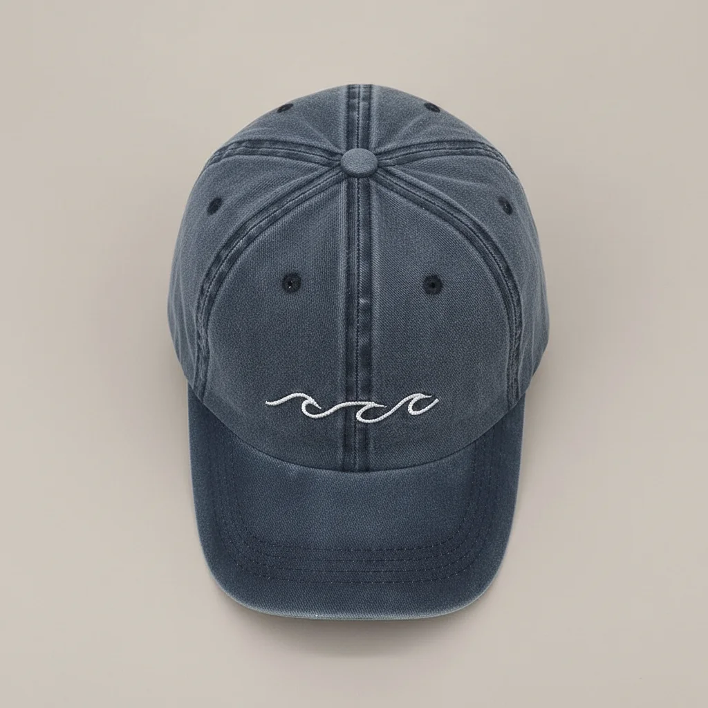 casquette vintage coton brodé motif marin - Vue 3 - casquette vintage
