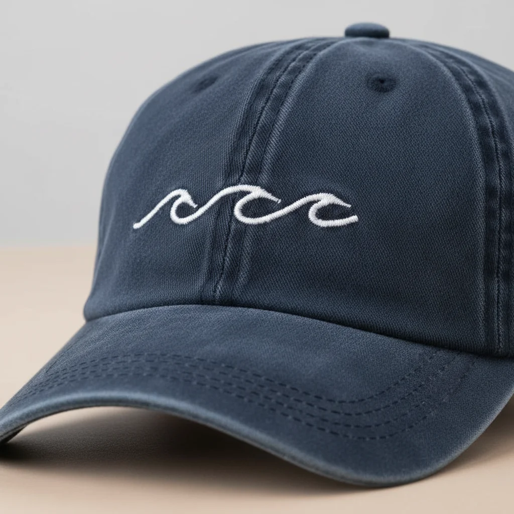 casquette vintage coton brodé motif marin - Vue 4 - casquette vintage